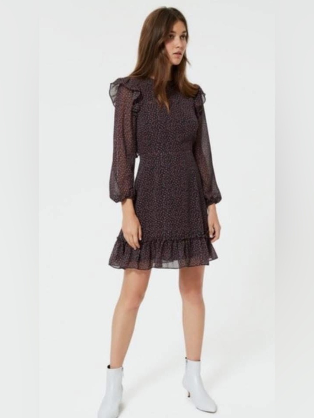 Rebecca Minkoff Cosette Floral Ruffle Mini Dress, like new ($198)!